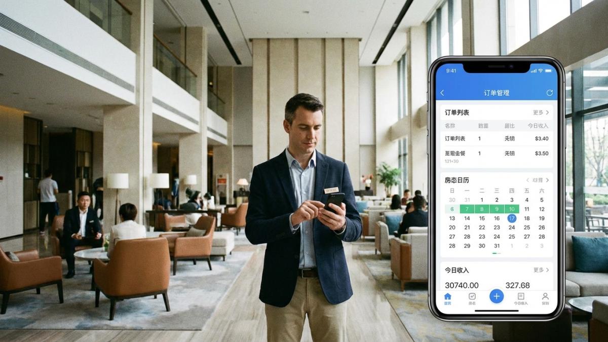 云乐住移动端管理插件示意