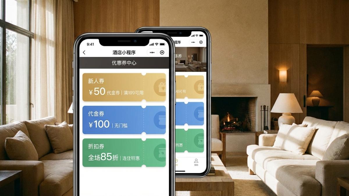 云乐住优惠券营销示意