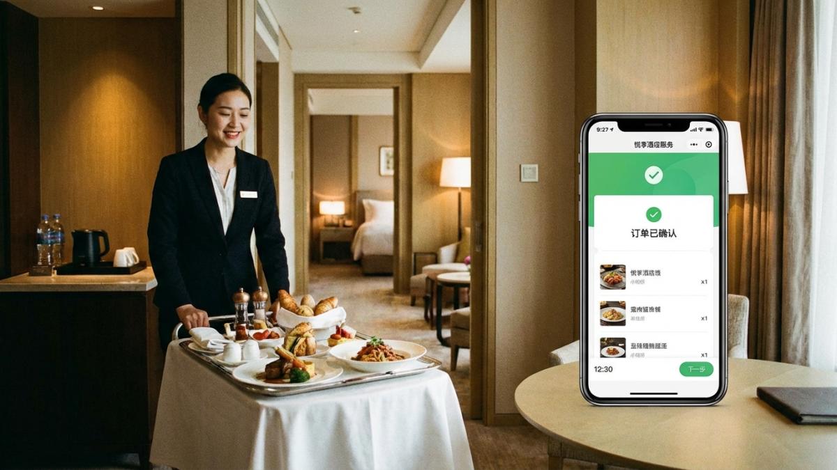 云乐住商城与点餐示意