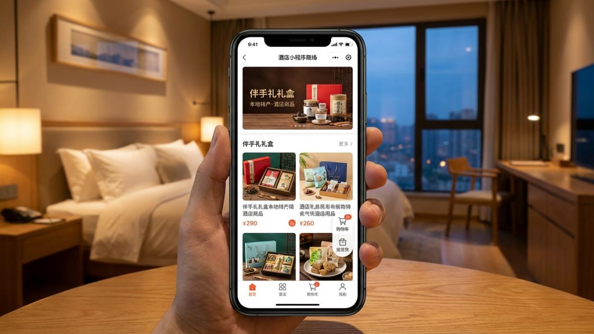 酒店订房系统商城伴手礼加购