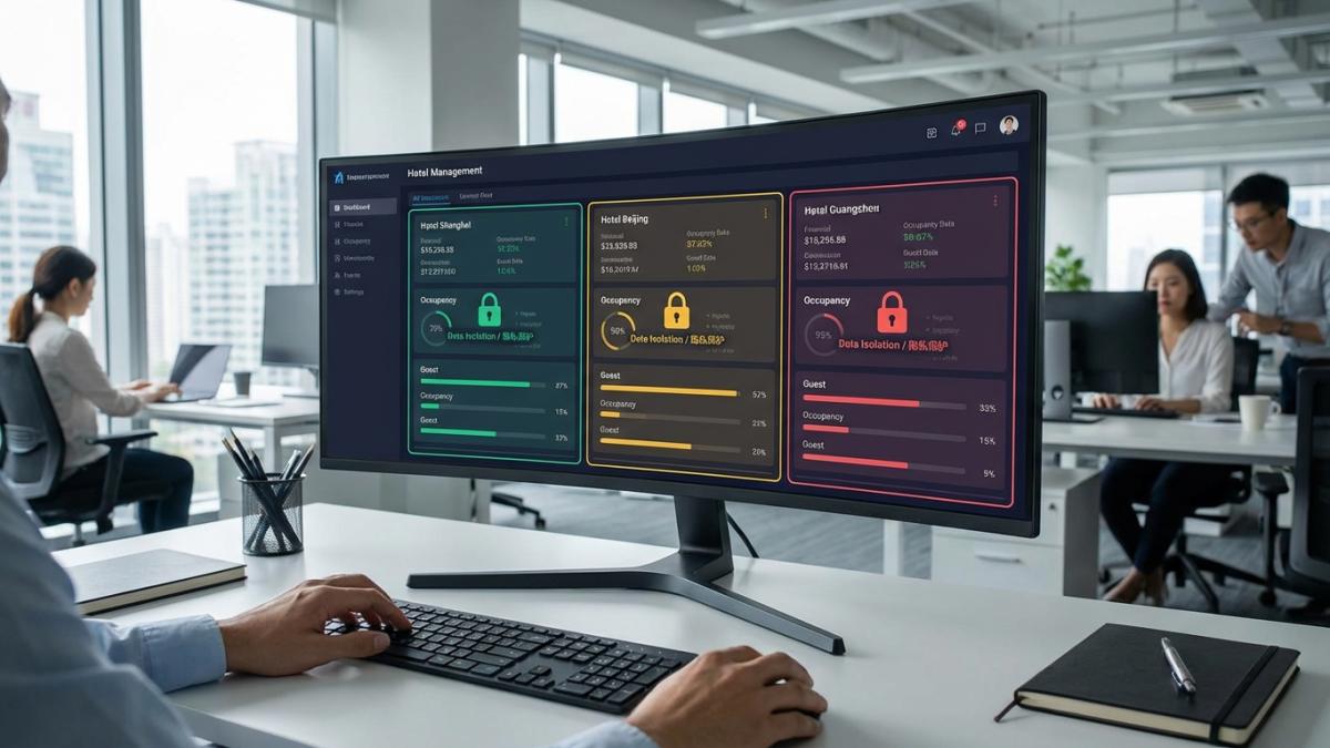 云乐住多商户数据隔离示意