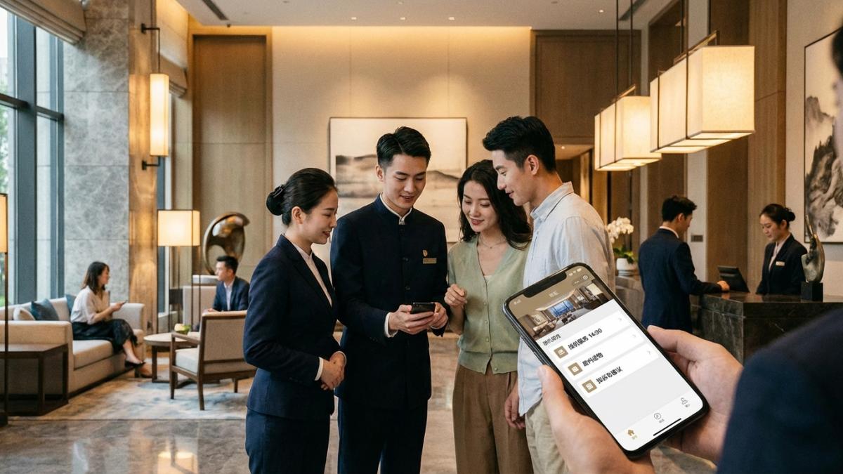 云乐住服务行程功能示意