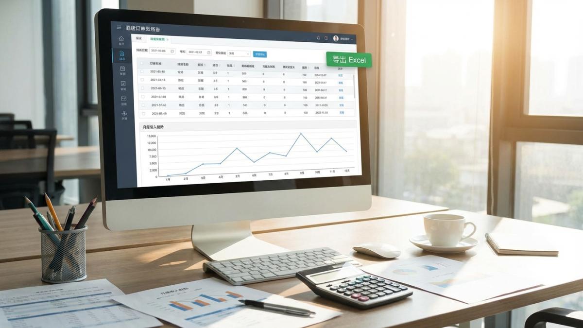 酒店订房系统报表与Excel导出
