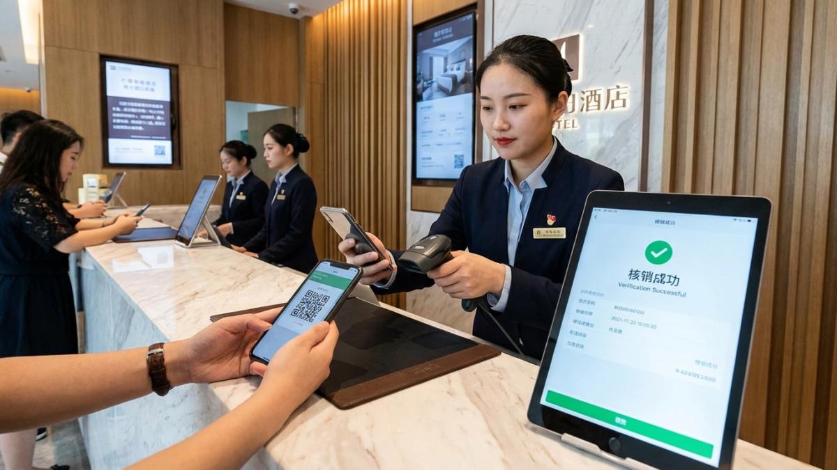 前台扫码核销码并显示核销成功