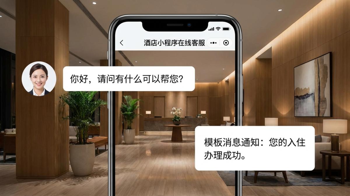 民宿小程序在线客服聊天与消息提醒