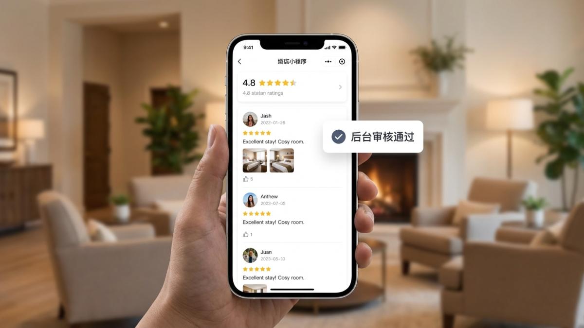 酒店小程序星级评分与评价审核