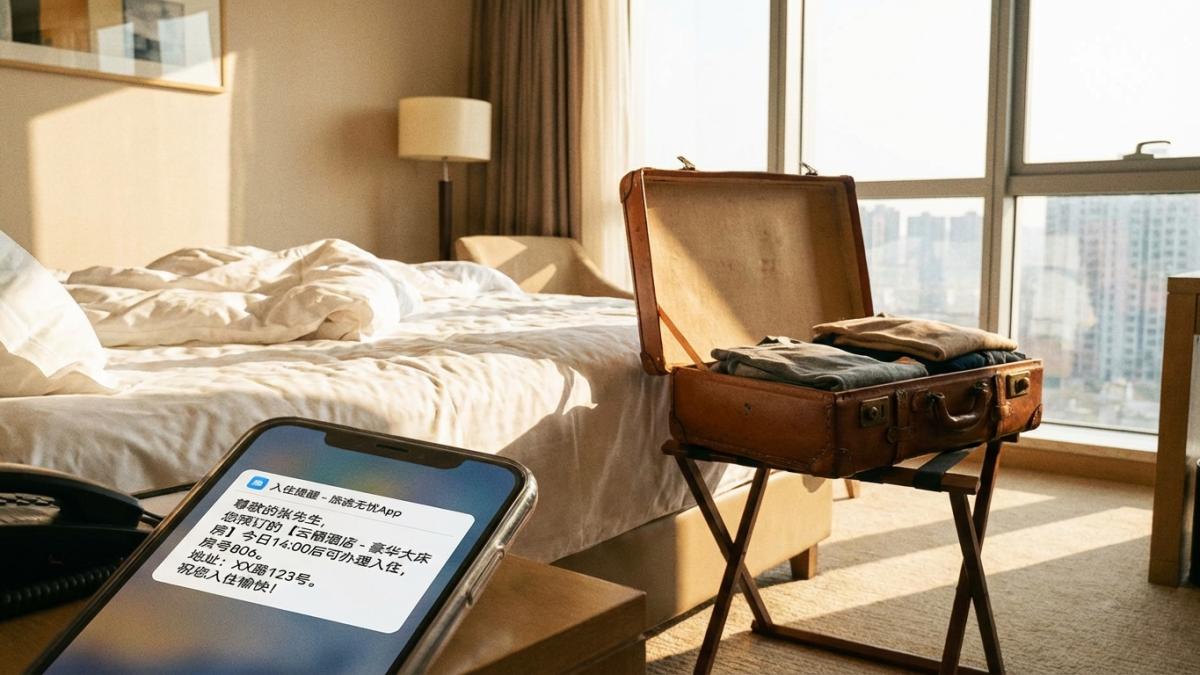 入住提醒模板消息通知