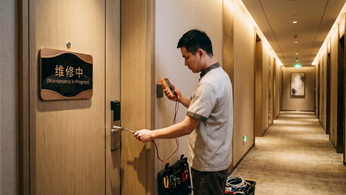 酒店客房维修中提示与房态管理