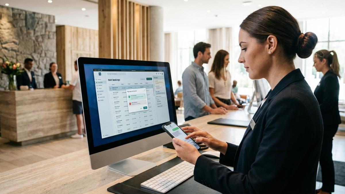 酒店订单短信通知与前台提醒